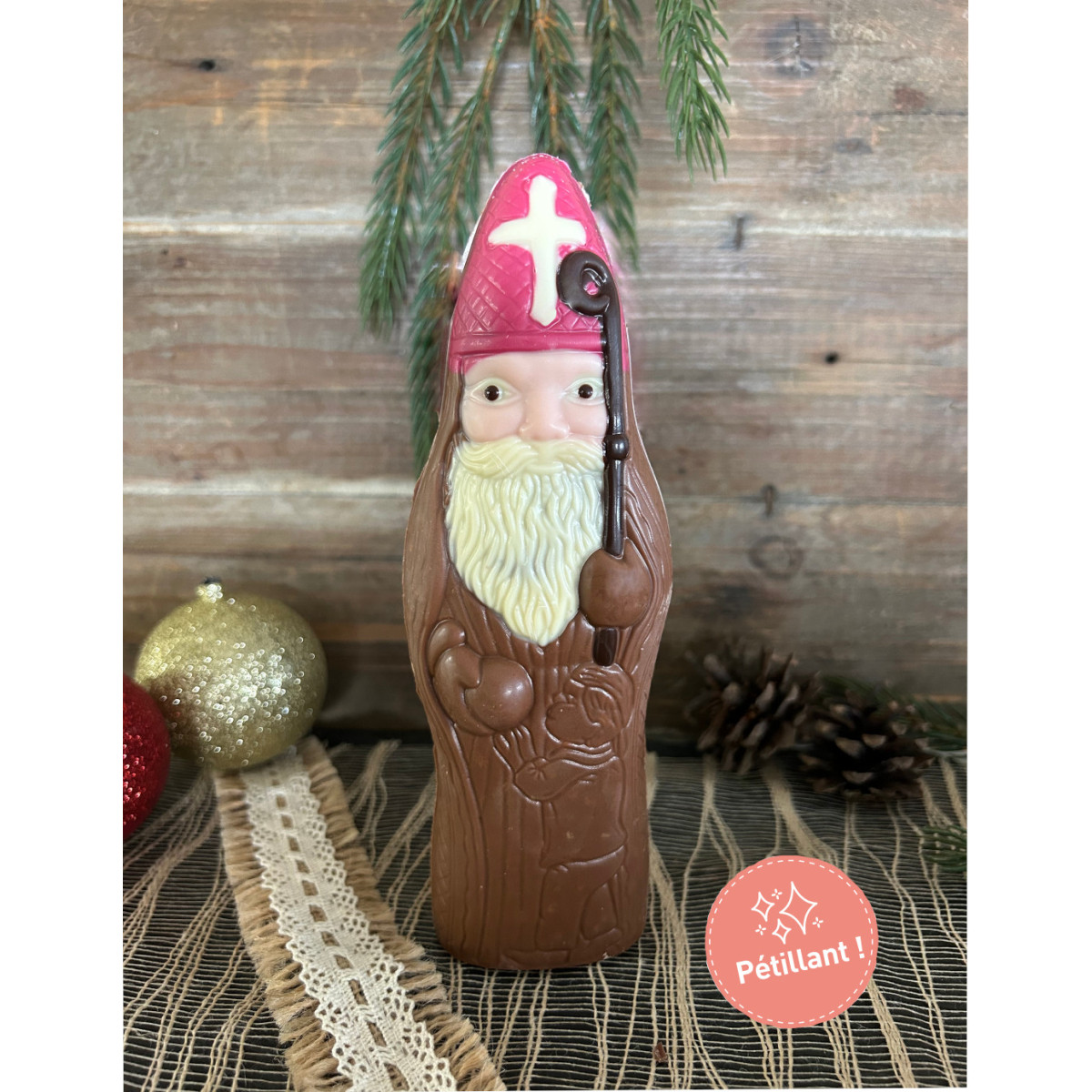 Saint Nicolas - Chocolat au lait pétillant 100g