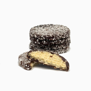 Gaufrettes enrobées - Chocolat noir coco 150g Gaufrettes enrobées - Chocolat noir coco 150g