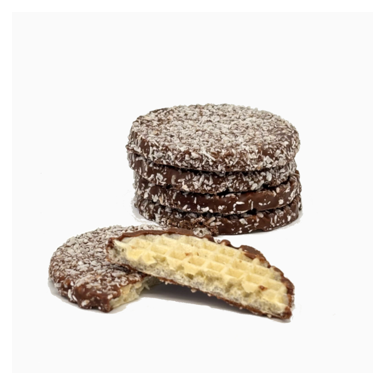 Gaufrettes enrobées - Chocolat lait coco 150g