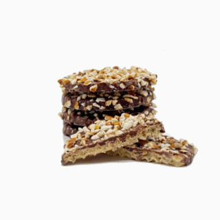 Gaufrettes enrobées - Chocolat lait bretzel 150g Gaufrettes enrobées - Chocolat lait bretzel 150g