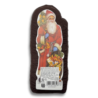 Père Noël en pain d'épices enrobé de chocolat 85g