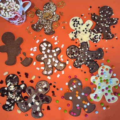 Mannele tablette Perles 13 cm - Chocolat lait 80g