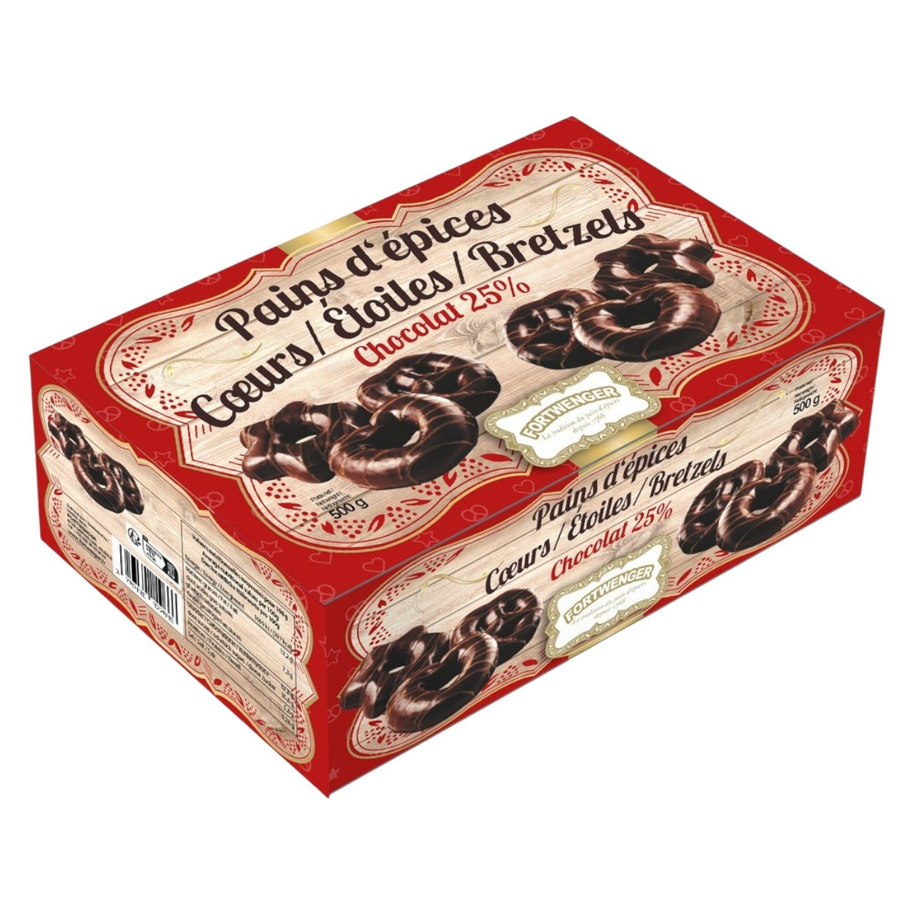 Pain d'épices au chocolat noir 500g | Cœurs, Étoiles & Bretzels