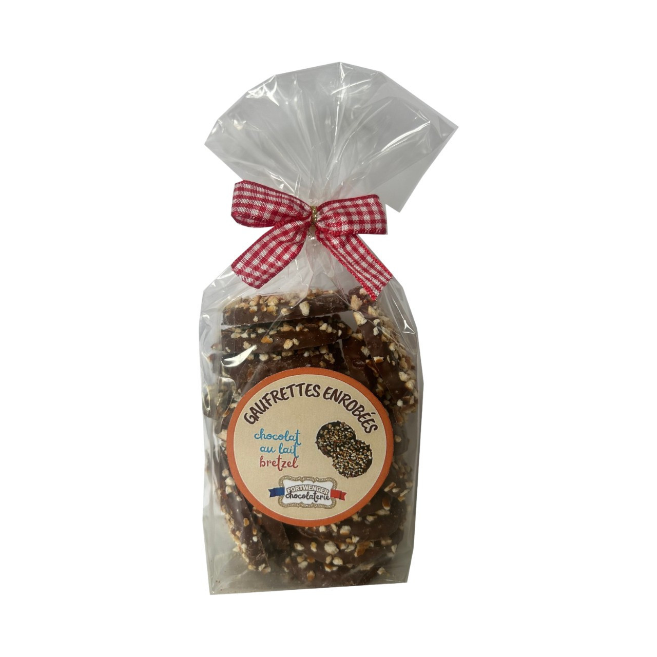 Gaufrettes enrobées - Chocolat lait bretzel 150g