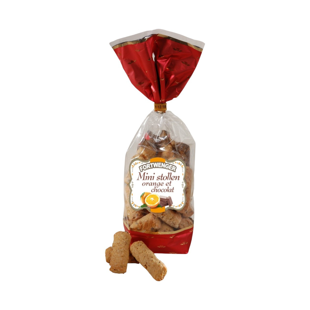 Mini stollen à l'orange et pépites de chocolat 200g