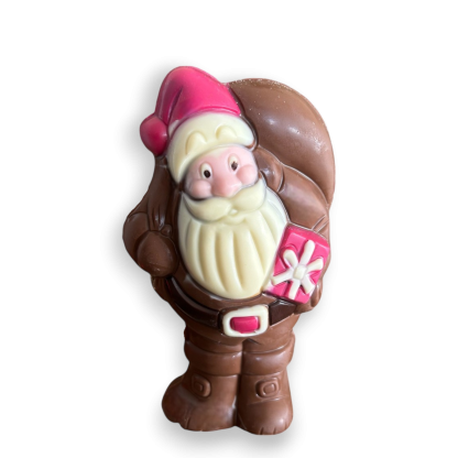 Père Noël avec hotte - Chocolat au lait 150g