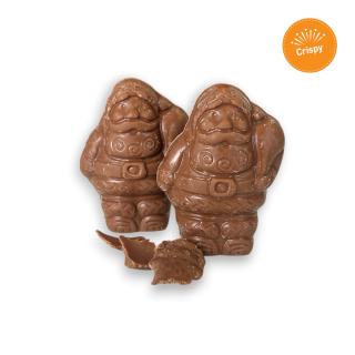 Mini Père Noël à croquer - Chocolat au lait crispy 150g