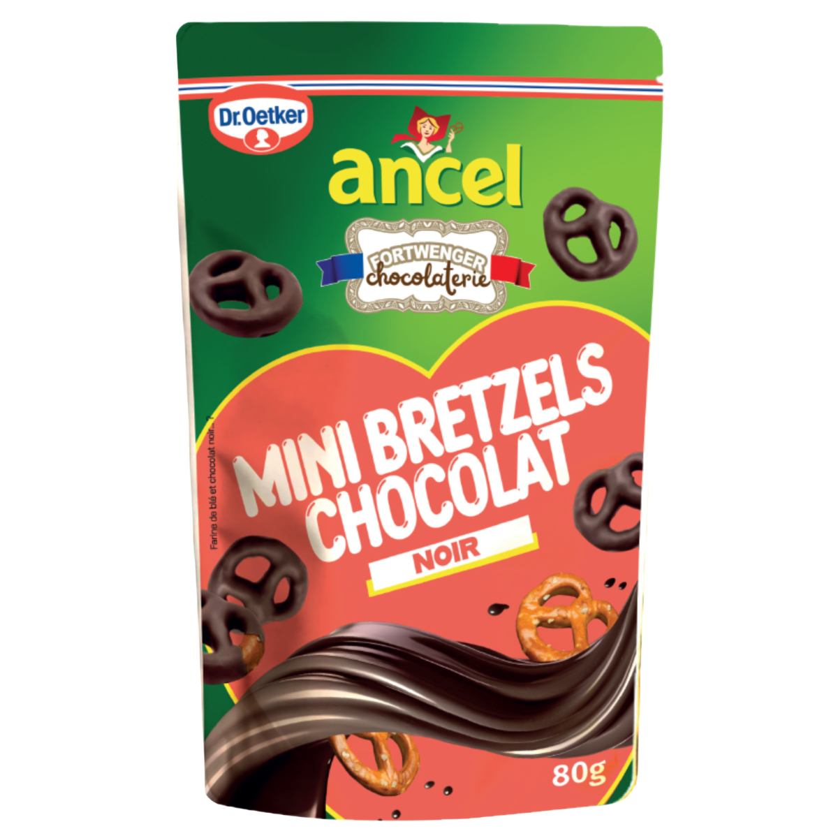 Mini bretzels salés enrobés Fortwenger / Ancel - Chocolat noir