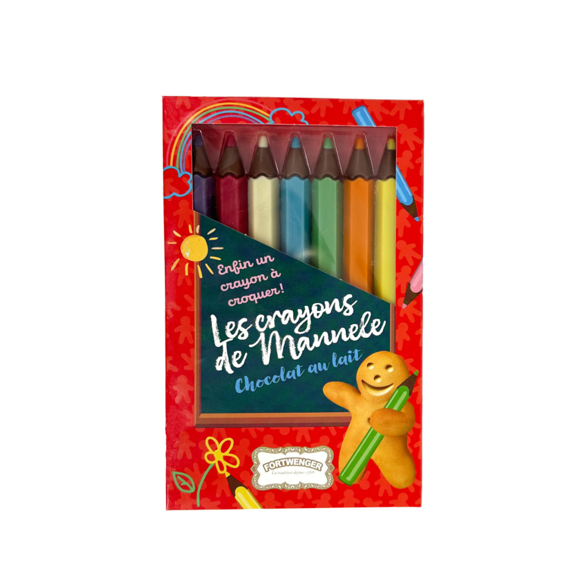 Crayons de couleur en chocolat 100g