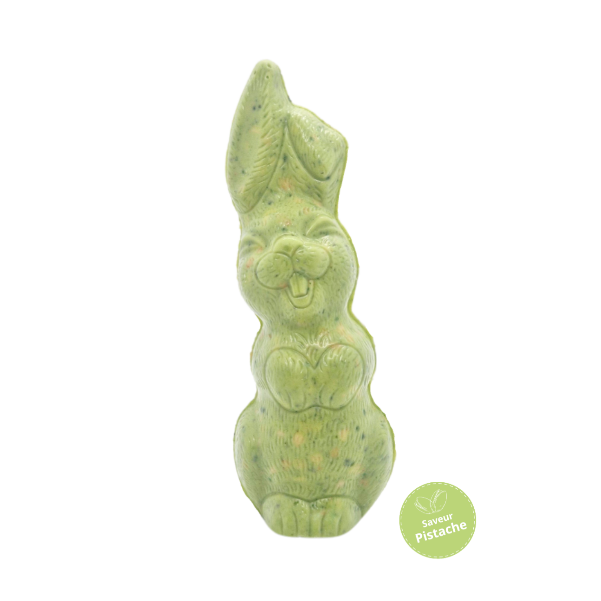 Lapin souriant - chocolat blanc et pistache 250g - Dubaï Style