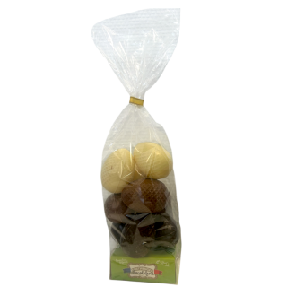 Œufs de Pâques assortiment - Chocolat lait, blanc et noir 200g