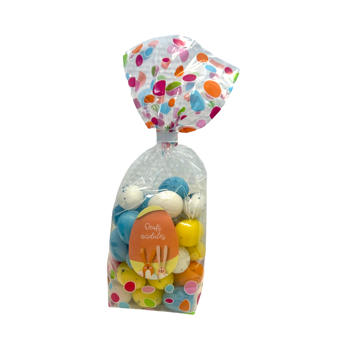 Oeufs acidulés dragéifiés multicolores 200g