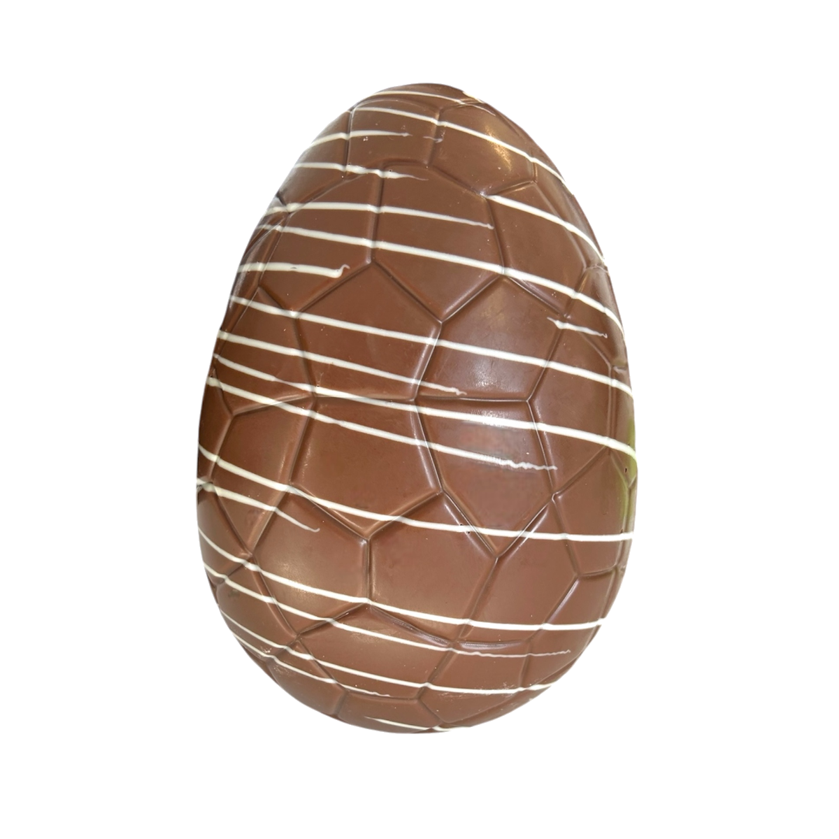 Œuf rayures 20 cm - Chocolat lait 320g
