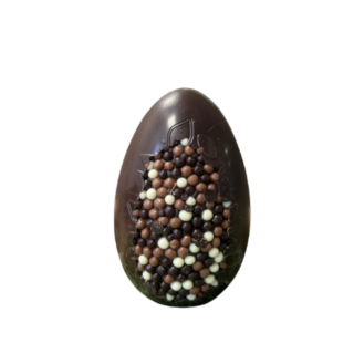 Œuf création perles 13 cm - Chocolat noir 150g