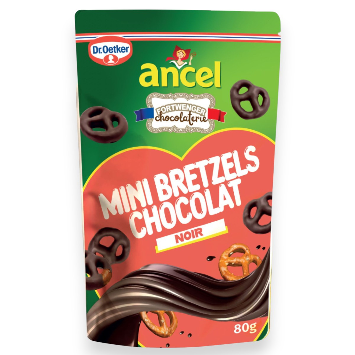 Mini bretzels salés enrobés Fortwenger / Ancel - Chocolat noir