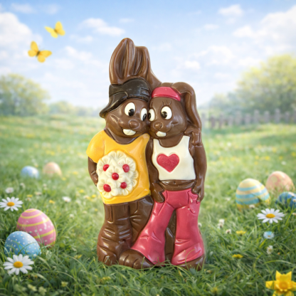 Lapins amoureux - Chocolat lait 225g