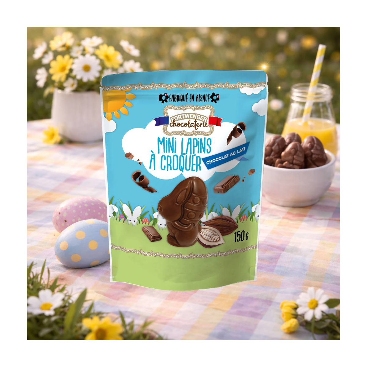 Mini lapin à croquer - Chocolat lait 150g