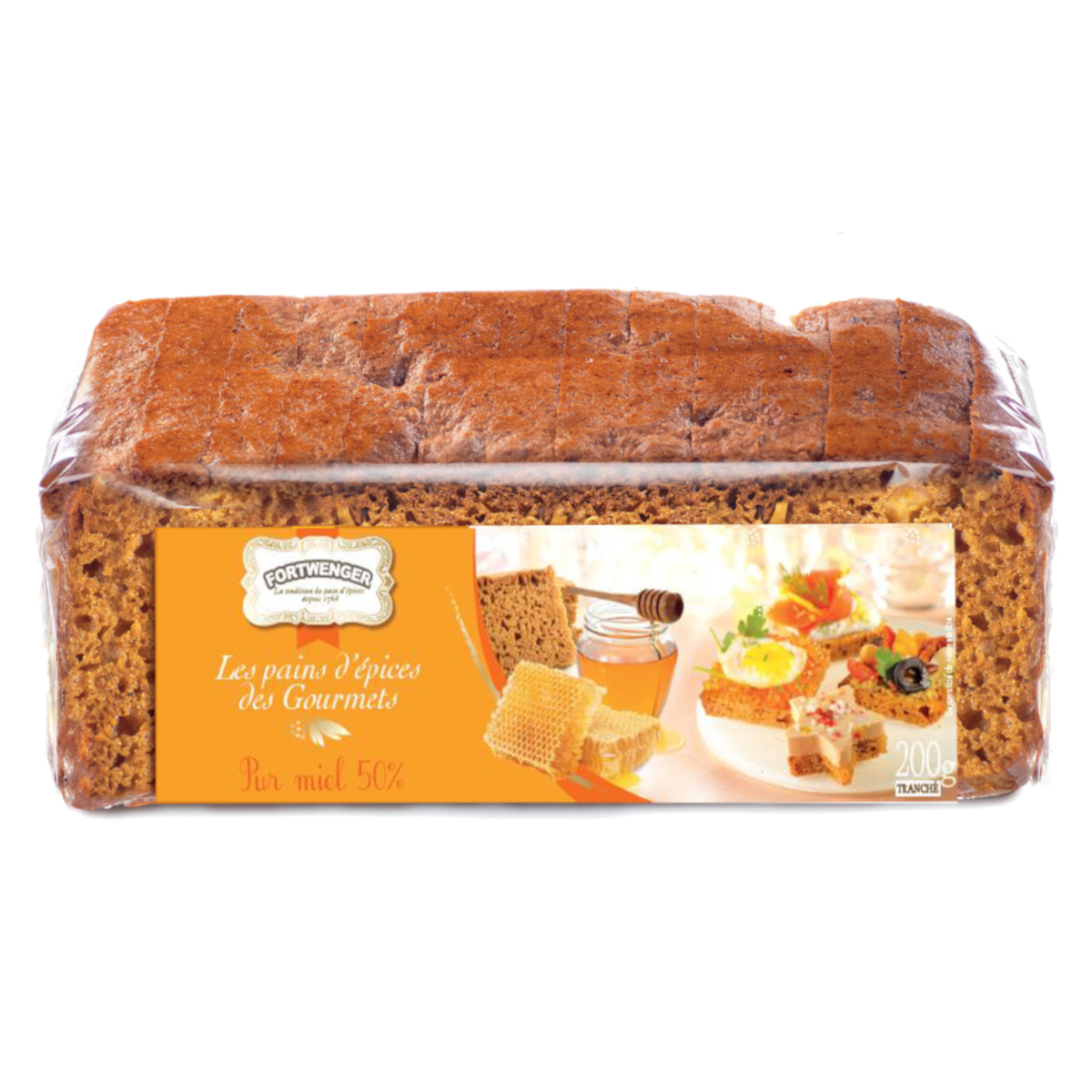 Pain d'épices des Gourmets - Pur miel 50% 200g