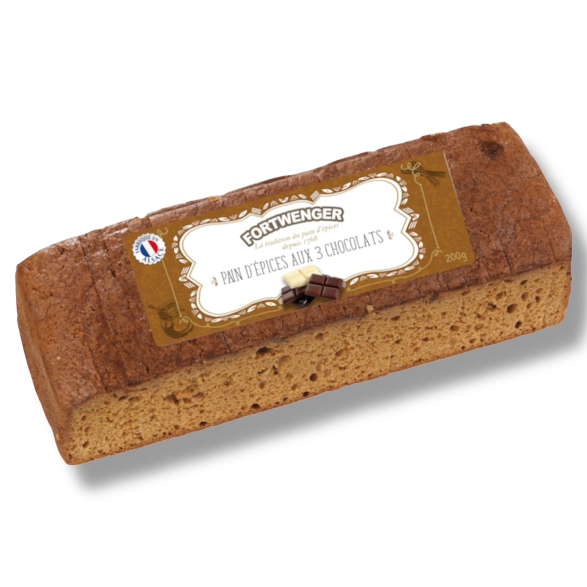 Pain d'épices aux 3 chocolats 200g