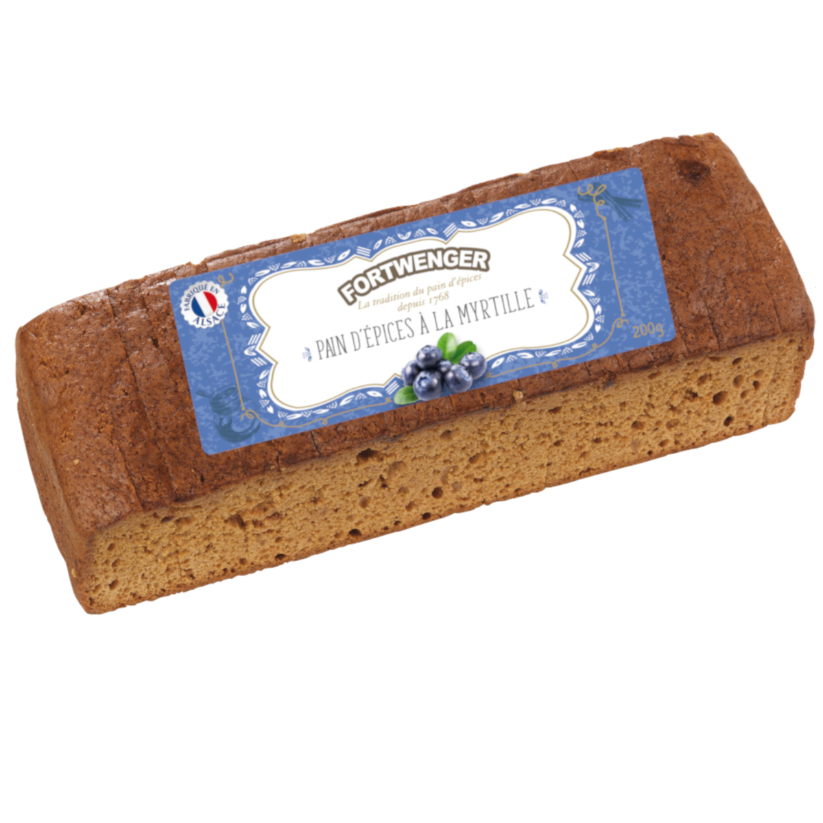 Pain d'épices à la myrtille 200g