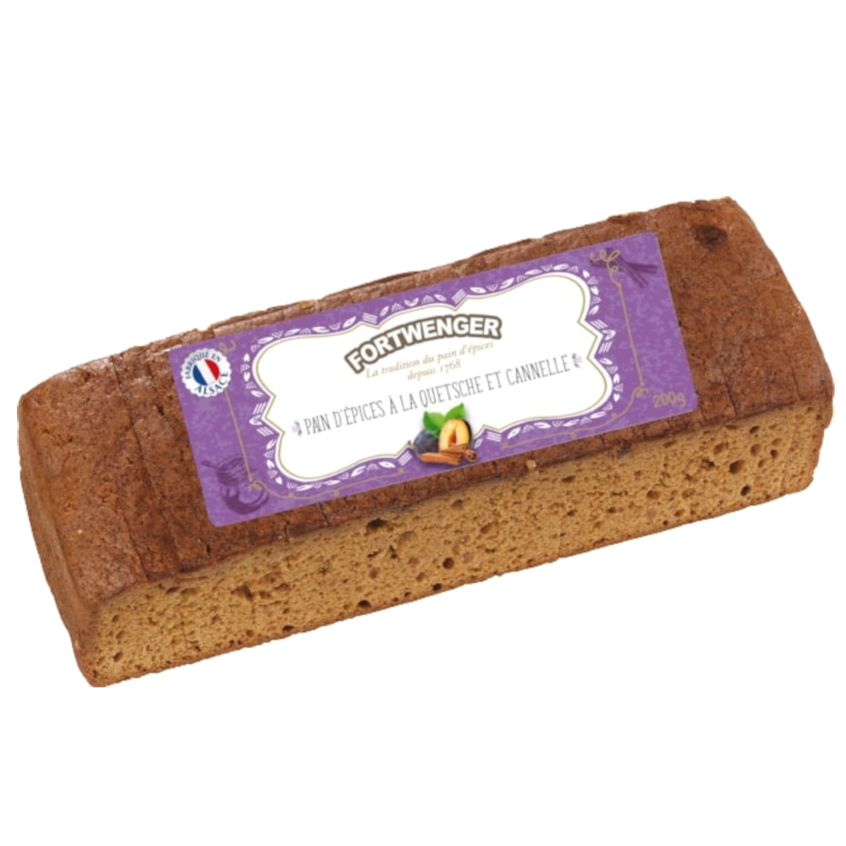 Pain d'épices à la quetsche et cannelle 200g
