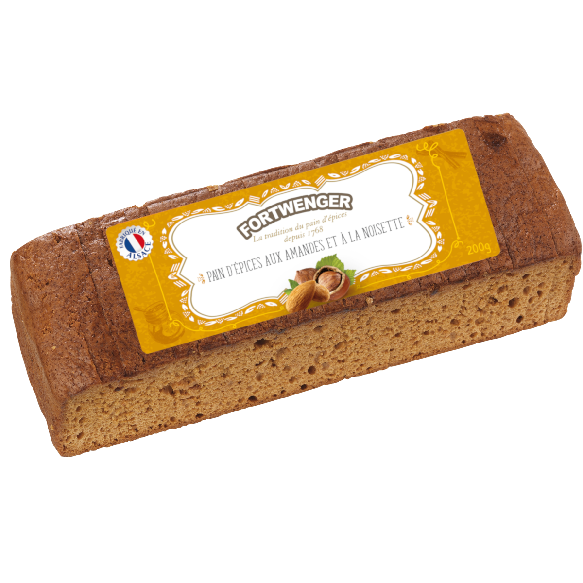 Pain d'épices aux amandes et noisettes 200g