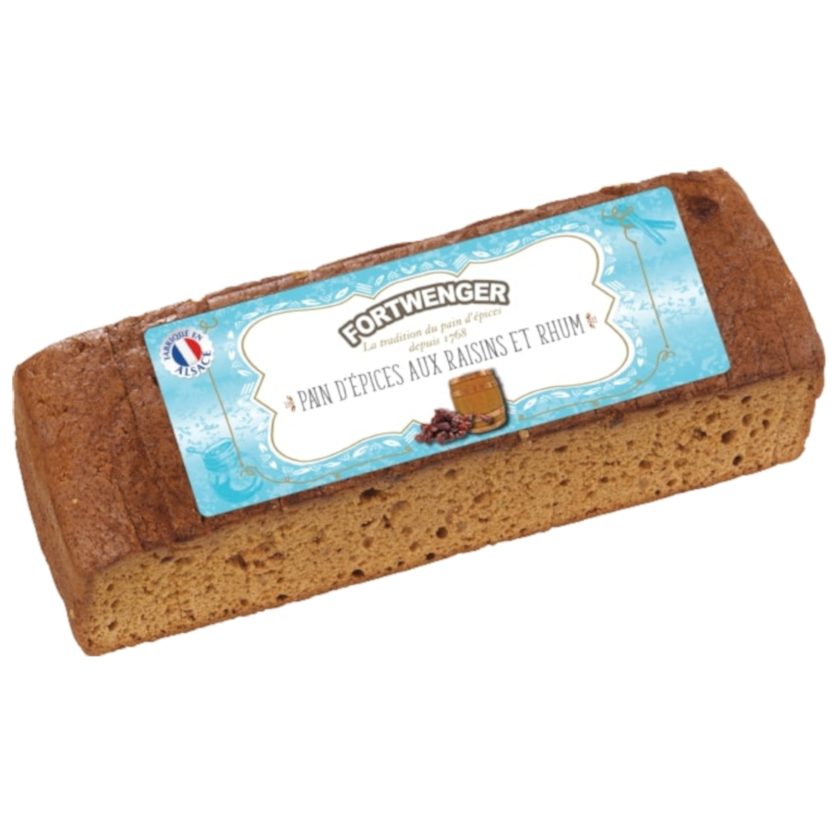 Pain d'épices aux raisins et rhum - 200g