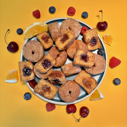 5 Mini Nonnettes fourrées à la framboise 95g