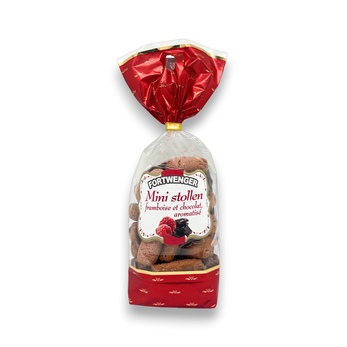 Mini Stollen à la framboise et pépites de chocolat 200g