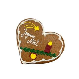 Cœur personnalisé "Joyeux Noël" - décor Noël