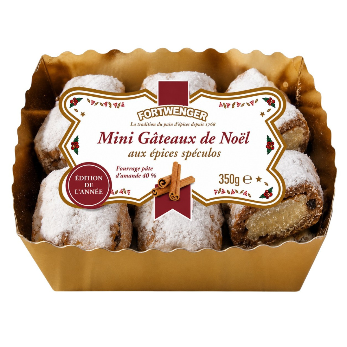 Bouchées de stollen aux épices spéculos 350g