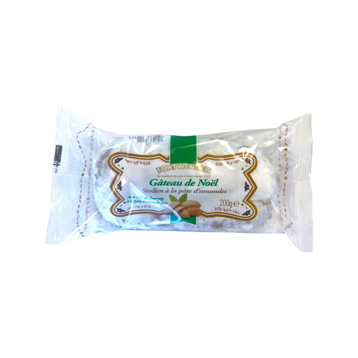 Stollen aux fruits et pâte d'amandes 200g