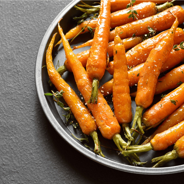 Recette Carottes fondantes au miel et au pain d’épices